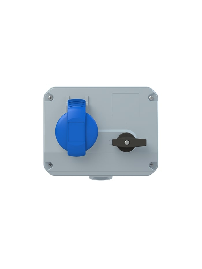 ABB, 16A, 200-250V, 216MHS6 Type, IP44 SOCKET OUTLET