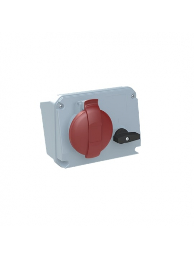 ABB, 32A, 380-415V, 332MHS6 Type, IP44 SOCKET OUTLET