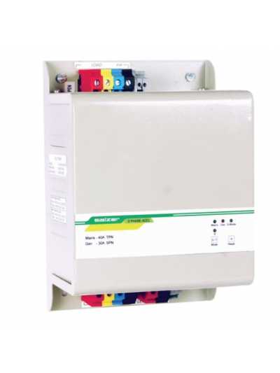 SALZER, 3 Phase, 10A Automatic Changeover with Current Limiter 