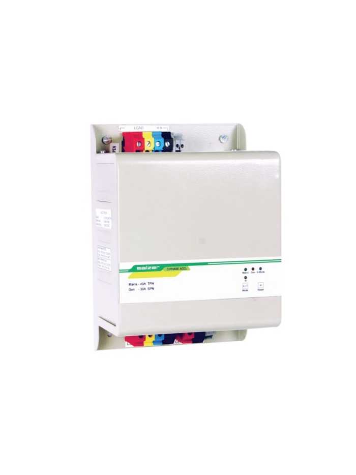 SALZER, 3 Phase, 6A Automatic Changeover with Current Limiter 